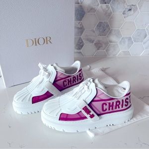 Dior Women's Dior ID Sneakers Leather with Terry Cloth